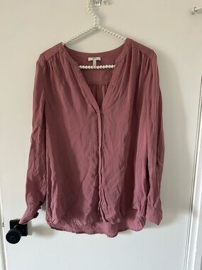 Joie Silk Button-Down Blouse